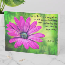 Juicio Día Caja de madera Rótulo