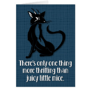 “Juicy Little Mice” Cat-Lover Birthday Card