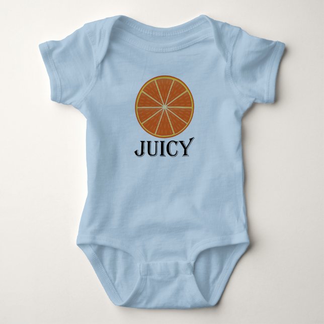 Juicy Naranja - Baby Jersey Bodysuit  (Anverso)