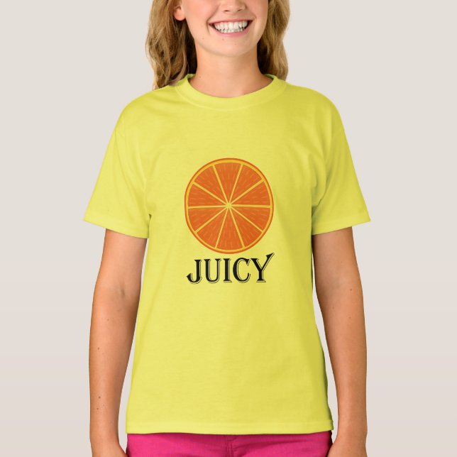 Juicy Naranja - Camiseta básica de Chicas (Anverso)