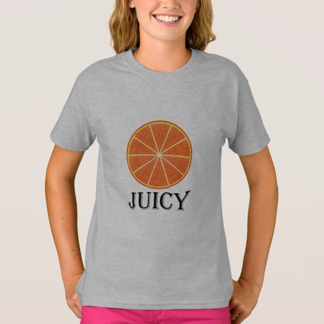 Juicy Naranja - Camiseta básica de Chicas (Anverso)