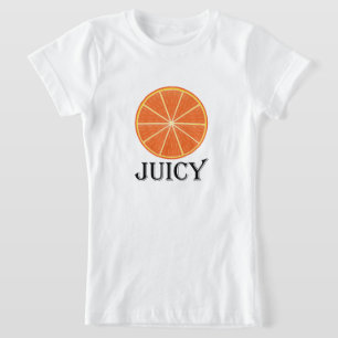 Juicy Naranja - Camiseta de Chica de Jersey