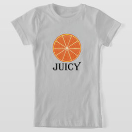 Juicy Naranja - Camiseta de Chica de Jersey