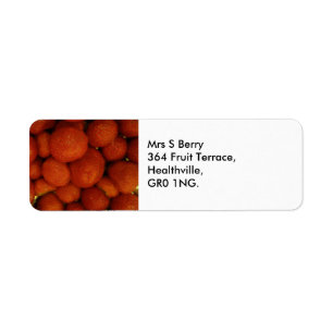 Juicy Strawberries Abordan las etiquetas