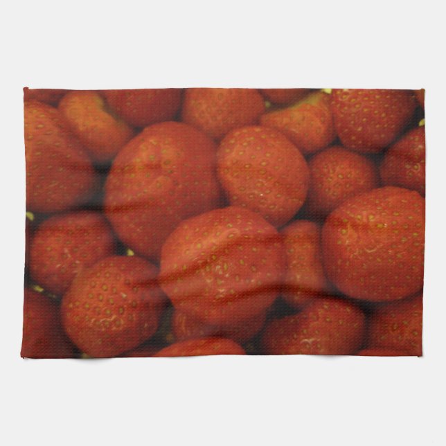 Juicy Strawberries Kitchel Toalla (Horizontal)