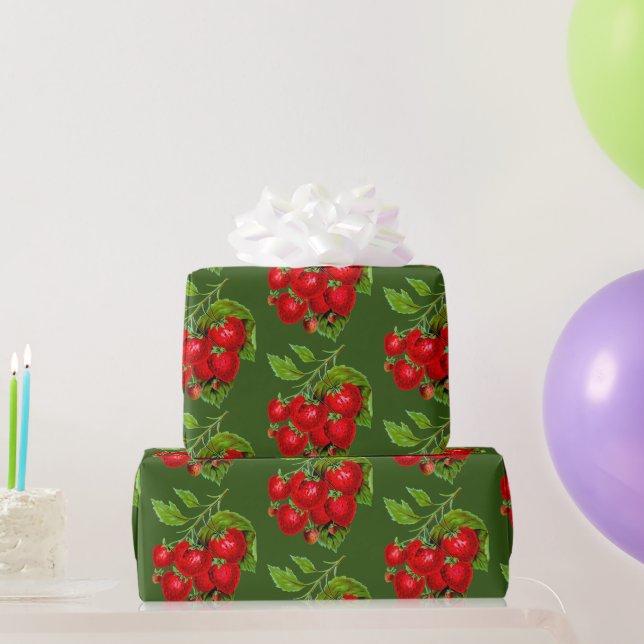 Juicy Strawberries Papel de relleno (Regalos de fiesta)