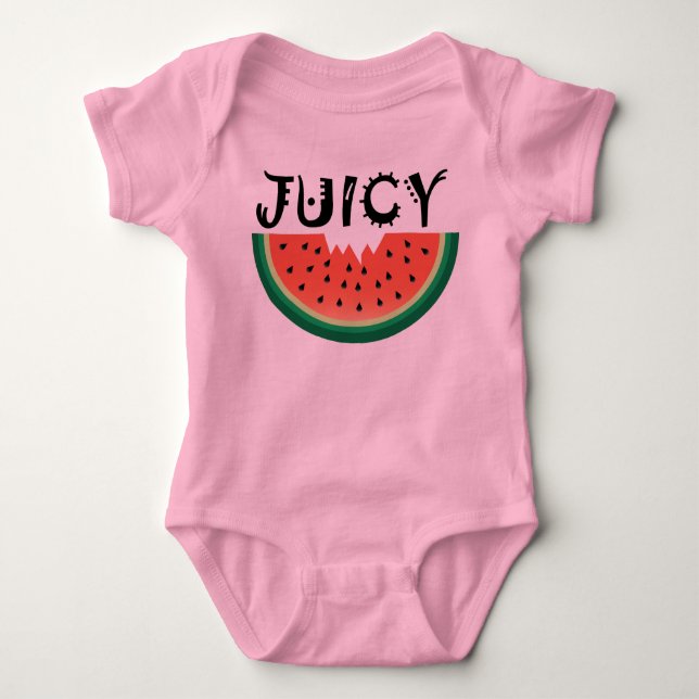Juicy Watermelon - Baby Jersey Bodysuit  (Anverso)