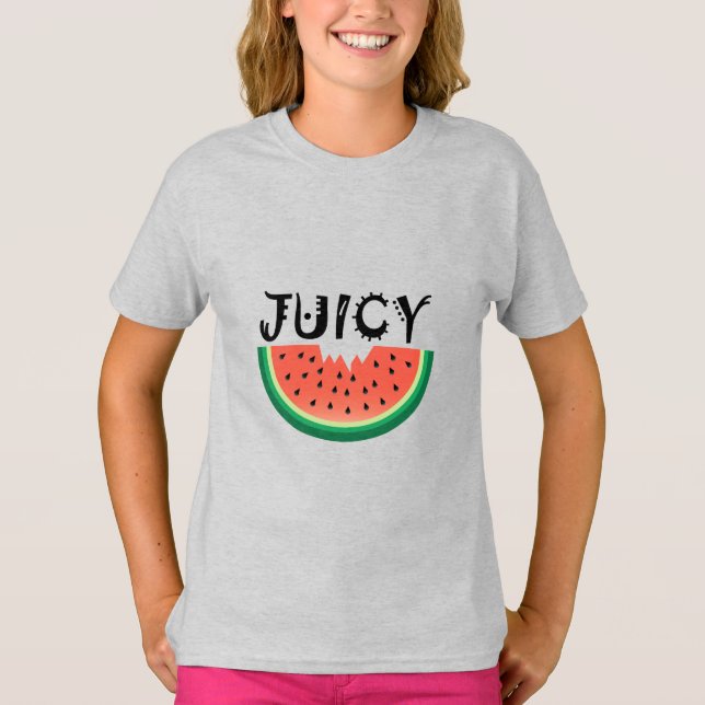 Juicy Watermelon - Camiseta básica para Chicas (Anverso)