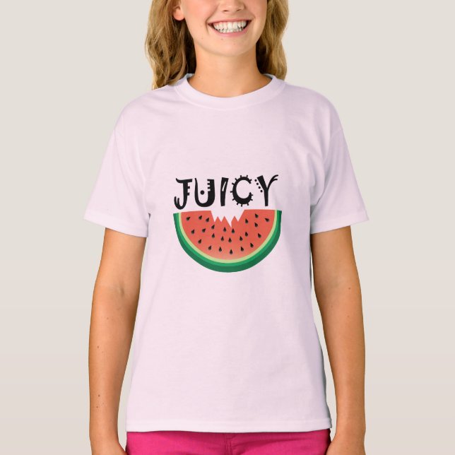 Juicy Watermelon - Camiseta básica para Chicas (Anverso)