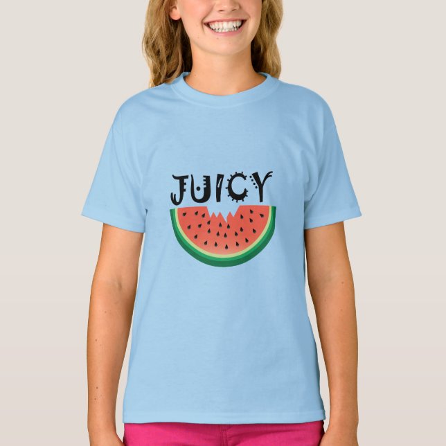 Juicy Watermelon - Camiseta básica para Chicas (Anverso)