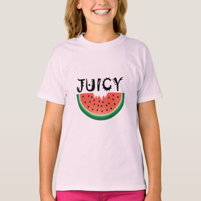 Juicy Watermelon - Camiseta básica para Chicas (Anverso)