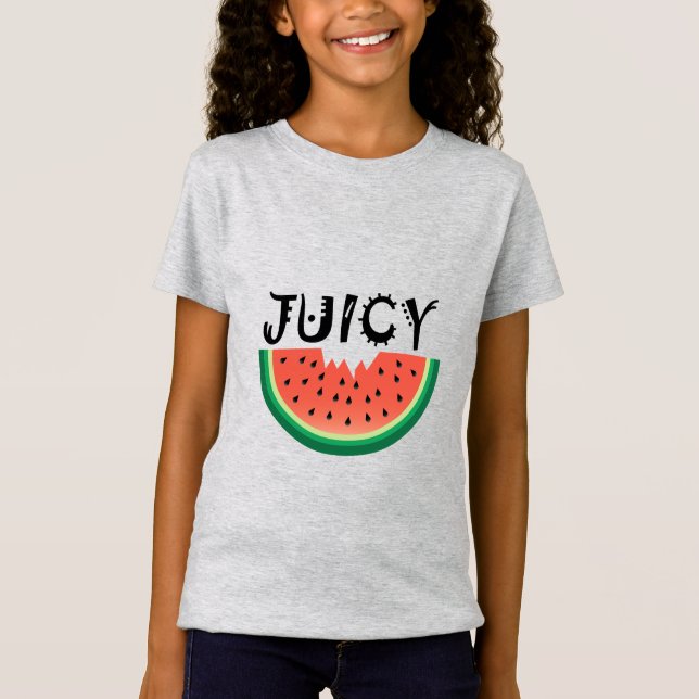 Juicy Watermelon - Camiseta de fina Jersey para Ch (Anverso)