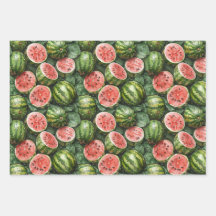 Juicy Watermelons envolver papel