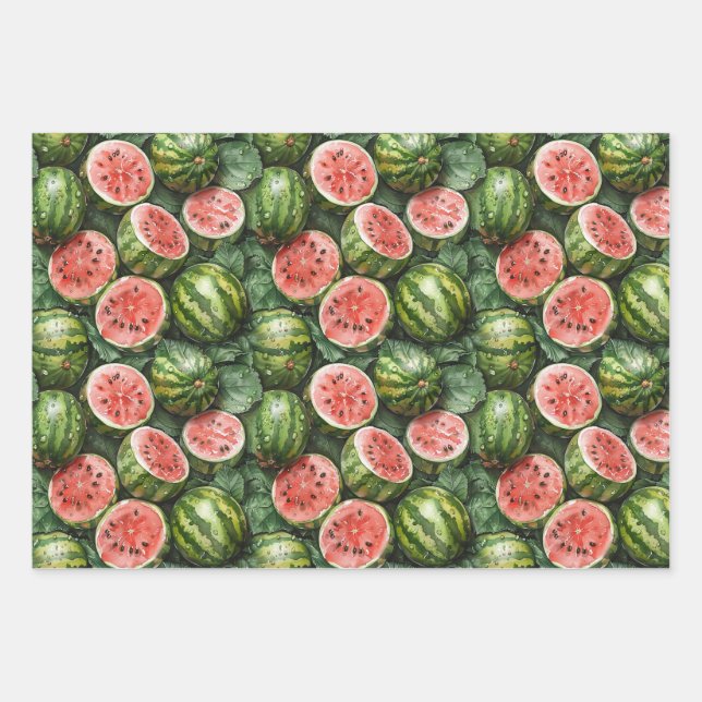 Juicy Watermelons envolver papel (Anverso)