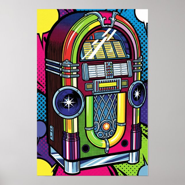 Jukebox de arte pop retro (Frente)