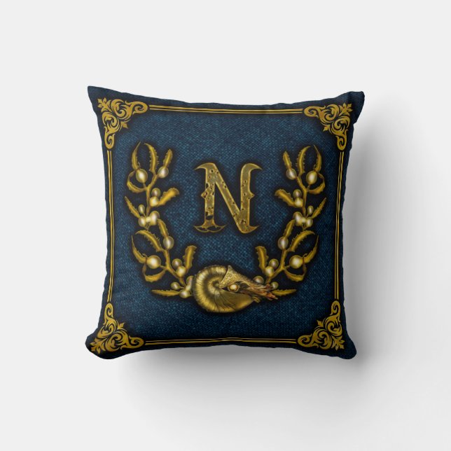 Jules Verne Capt Nemo Escudo Cojín decorativo 2 (Anverso)