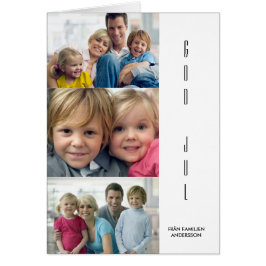 Julhälsningskort moderno