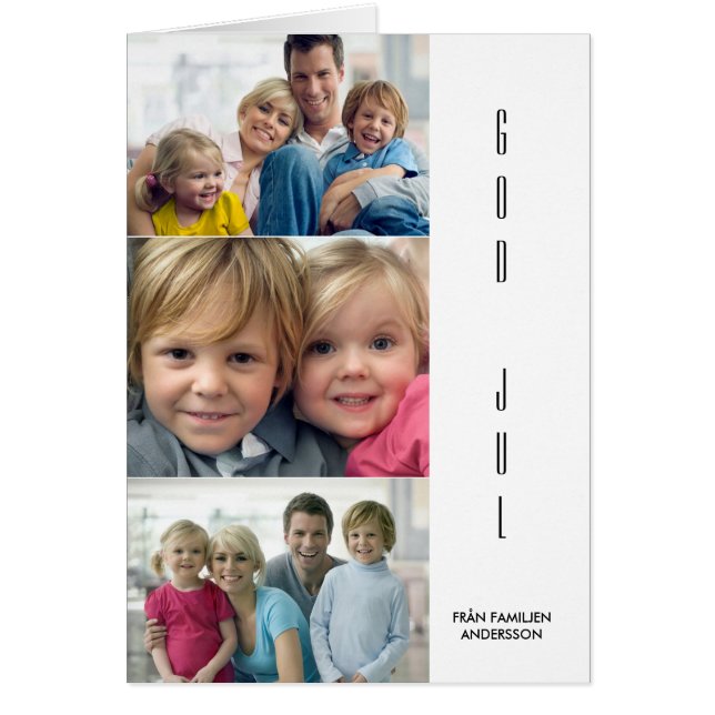 Julhälsningskort moderno (Frente)