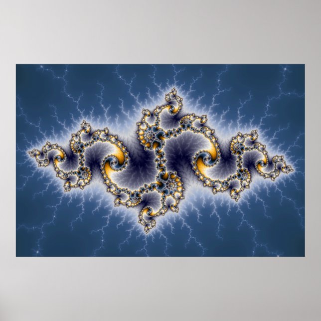 Julia In Blue - Arte Fractal (Frente)