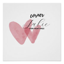 Julie Corner – Arte de Corazón Elegante Impresión