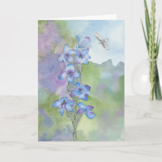 Julio; Larkspur & Águila; Tarjeta de Felicitación