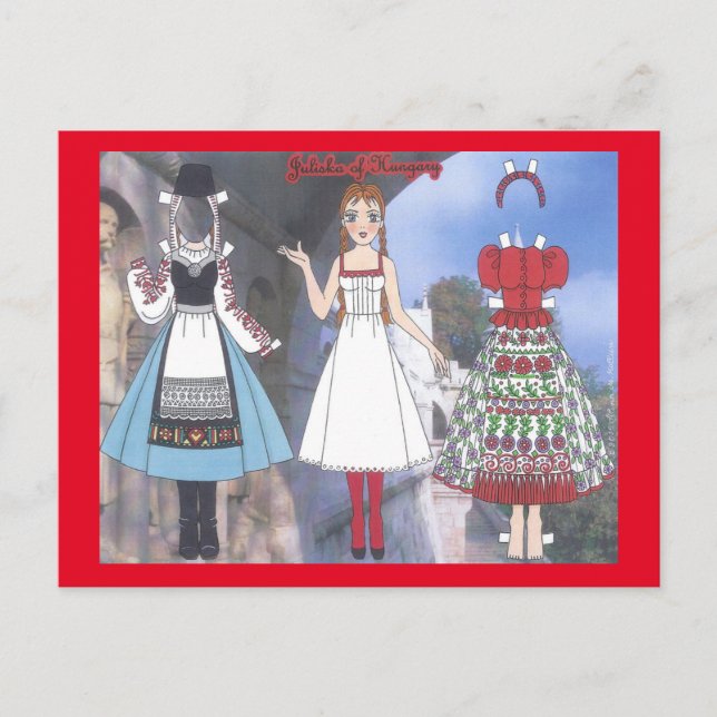 Juliska de Hungría Papel de la postal (Anverso)