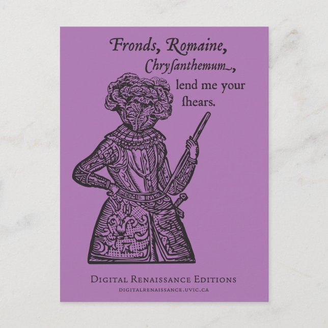 (Julius) Tarjeta postal de ensalada César (Anverso)