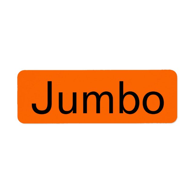 Jumbo Grocery Naranja Etiqueta (Frente)