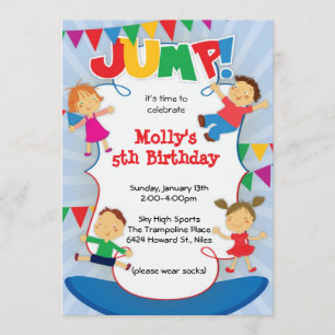 ¡JUMP! Invitación al gimnasio Trampoline Bass Hous