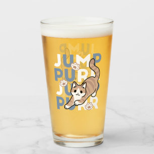 Jump Purr Jump: Playful Cat Design con arte divert