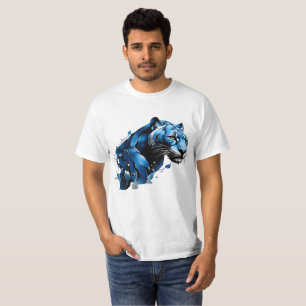 Jumping de diseño de Pantha azul de camiseta