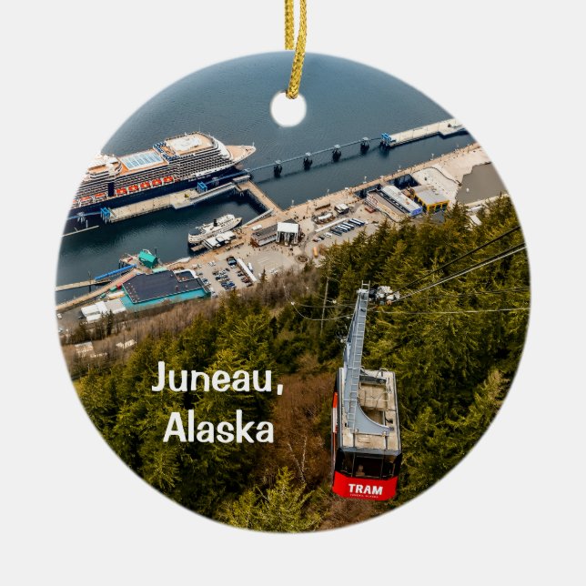 Juneau, Alaska, Tranvía y Ciudad, Ornamento cerámi (Frente)