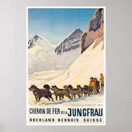 Jungfrau Suiza Arte Trineo de Perros Alpes Bernese