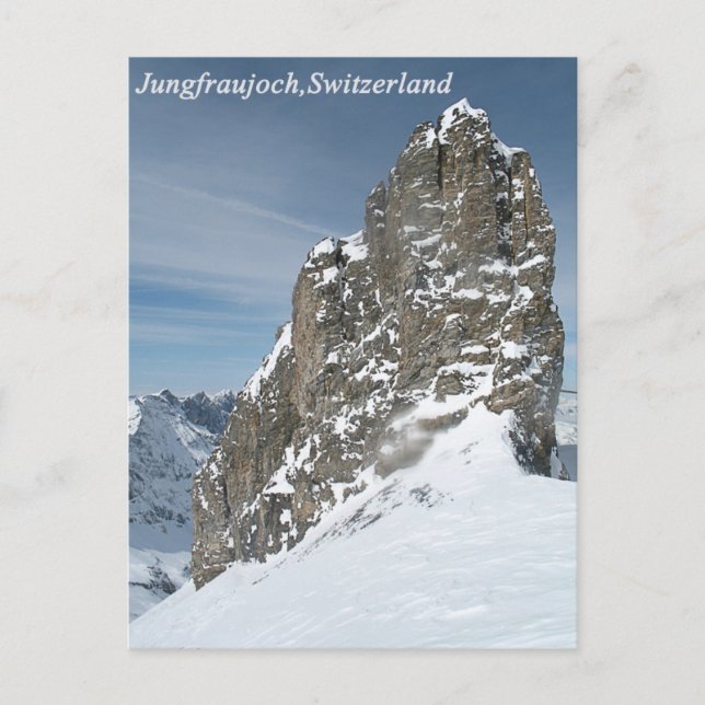 Jungfraujoch, postal Suiza (Anverso)