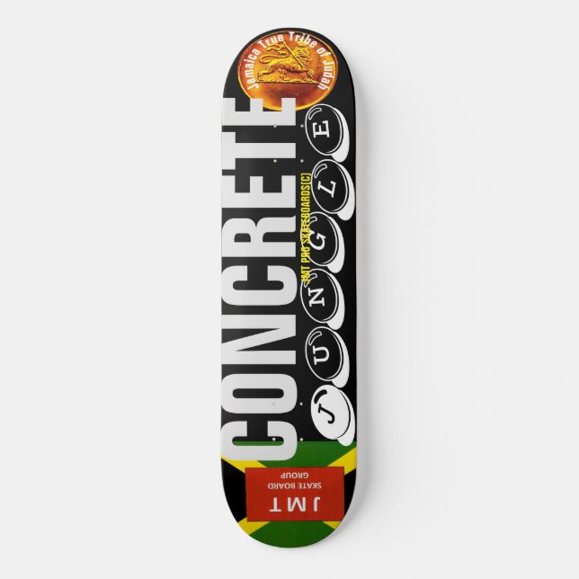 JUNGla DE HORMIGÓN 8 1/4" Skateboard Deck (Anverso)