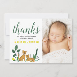 Jungla Tigre | Gracias | Tarjeta fotográfica Baby 