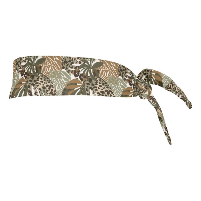 Jungle Animal Print Tige Back Headband (Girar 90)