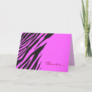 JUNGLE FEVE Bat Bar Mitzvah Pink Gracias Tarjeta