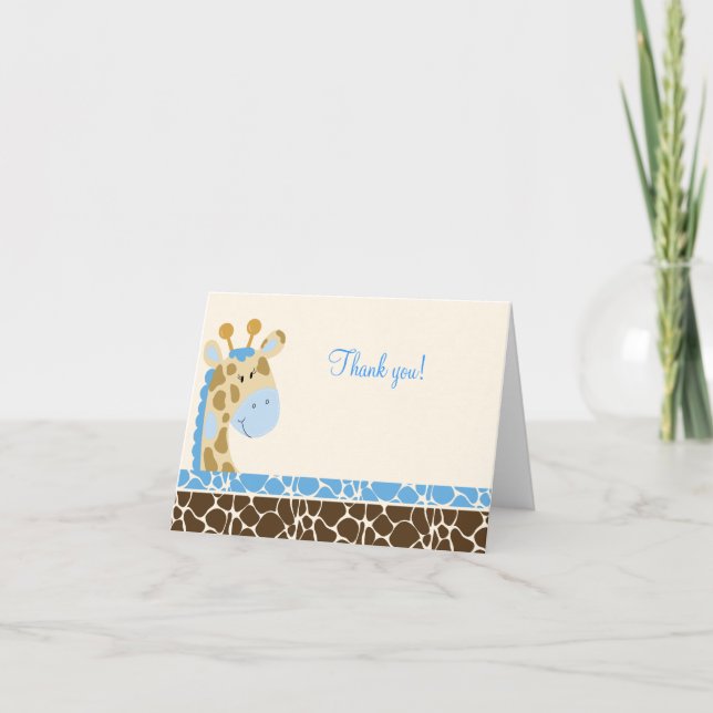 Jungle Giraffe (Azul) Folcado Gracias notas (Anverso)