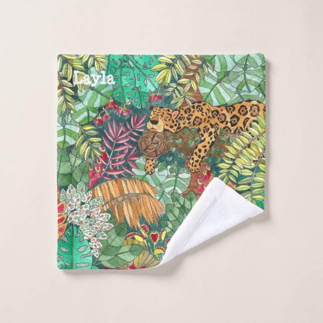 Jungle Jaguar con nombre (Toallita)