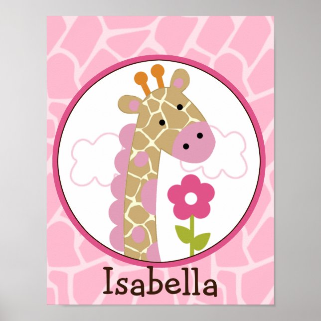 Jungle Jill/Chica Giraffe Poster de arte personali (Frente)