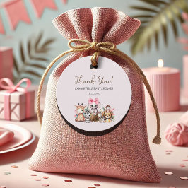 Jungle Safari Baby Shower Gracias Etiquetas