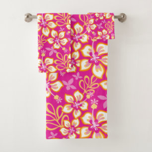 JUNGLE SURF (PINK COMBO) CONJUNTO DE TOALLAS DE BA