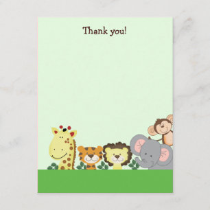 JUNGLE ZOO FIESTA (Verde) 4x5 Flat Gracias nota