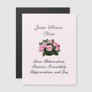 Junio Mes de Nacimiento Flor Rosa Floral eterna