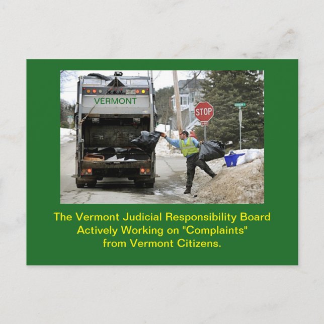 Junta de Conducta Judicial de Vermont: postal (Anverso)
