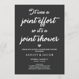Junta de la ducha del Coed de la invitación de