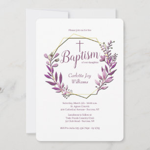 Juntas Invitaciones Religiosas (Rosa)