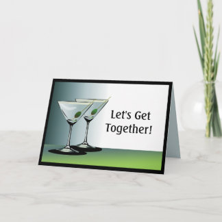 Juntémonos con la tarjeta de felicitación Martini 