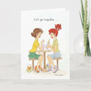 Juntémonos para el café o la invitación al refresc